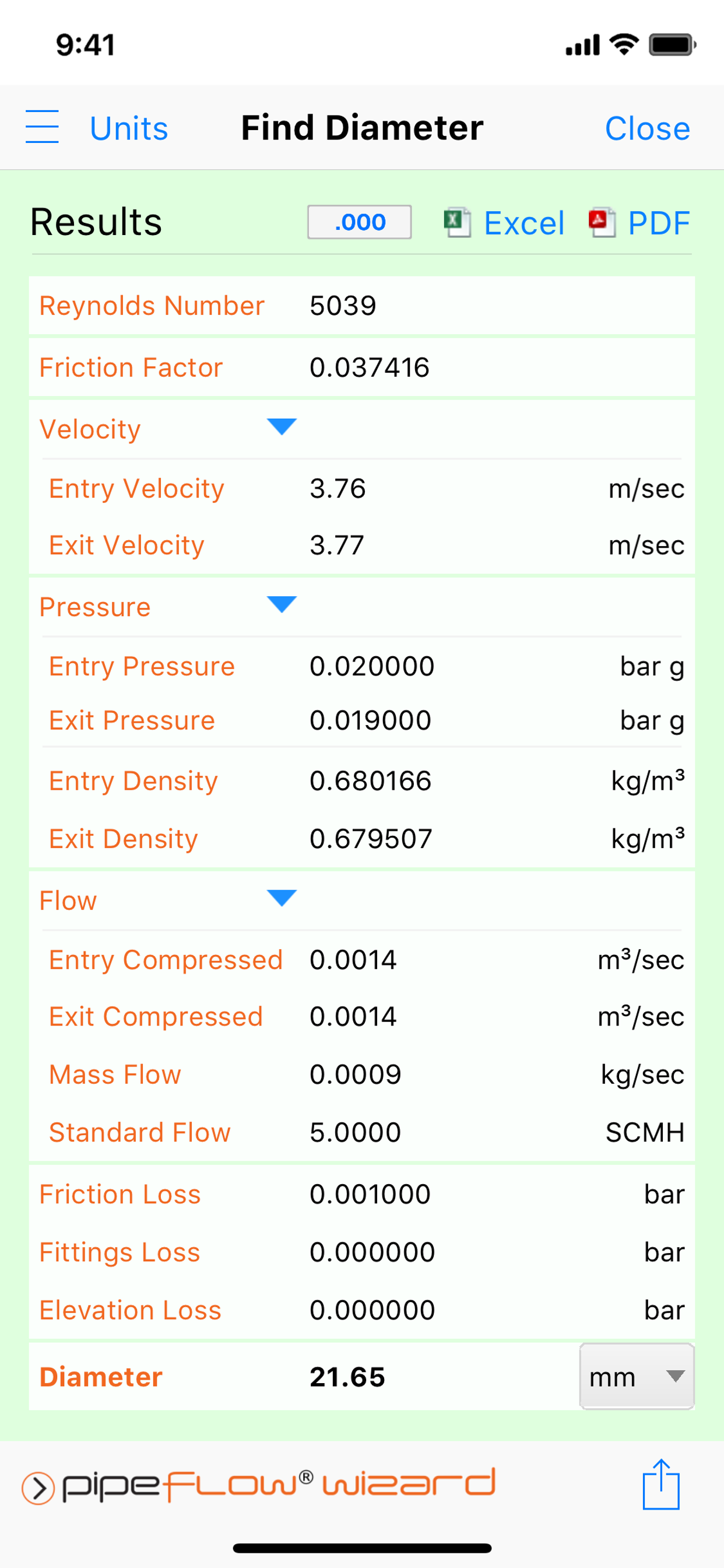 Pipe Flow Wizard - Calculator