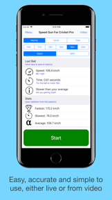 Speed Gun For Cricket screenshot
