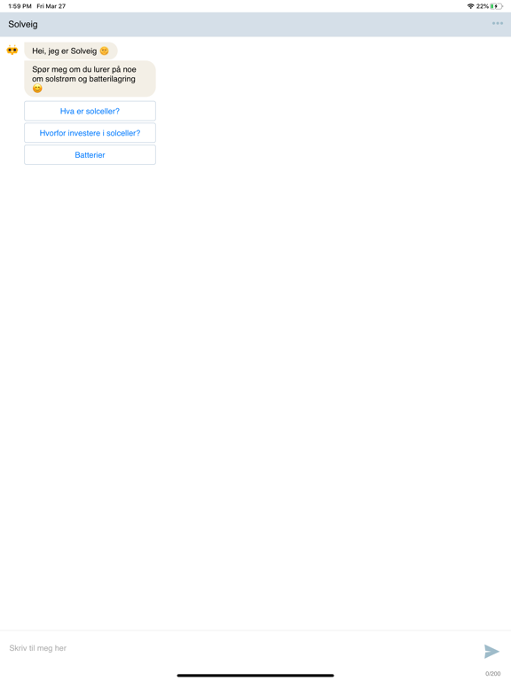 Screenshot #4 pour Nelfo chatbot – Solveig