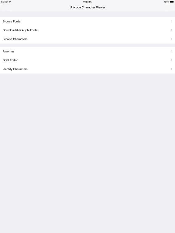 Screenshot #5 for Unicode Character Viewer