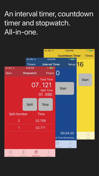 Screenshot #1 pour TimeSpotter Interval Timer