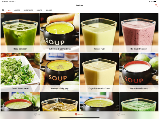 Jason Vale’s Soup & Juice Diet iPad app afbeelding 2
