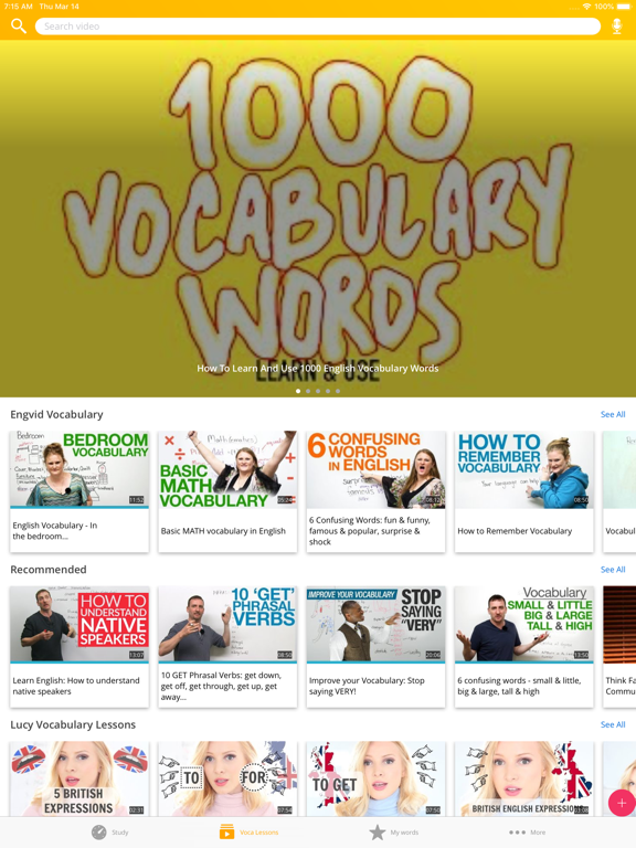 Bright Vocab: Learning English iPad screenshot 6 - Education app