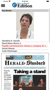 HeraldStandard.com e-Edition screenshot