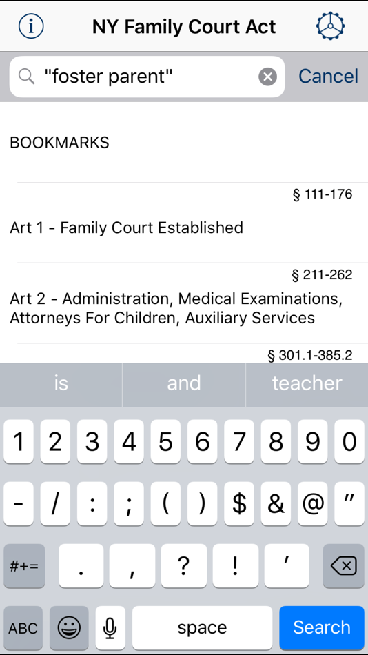 NY Family Court Act 2024 - 24.01 - (iOS)