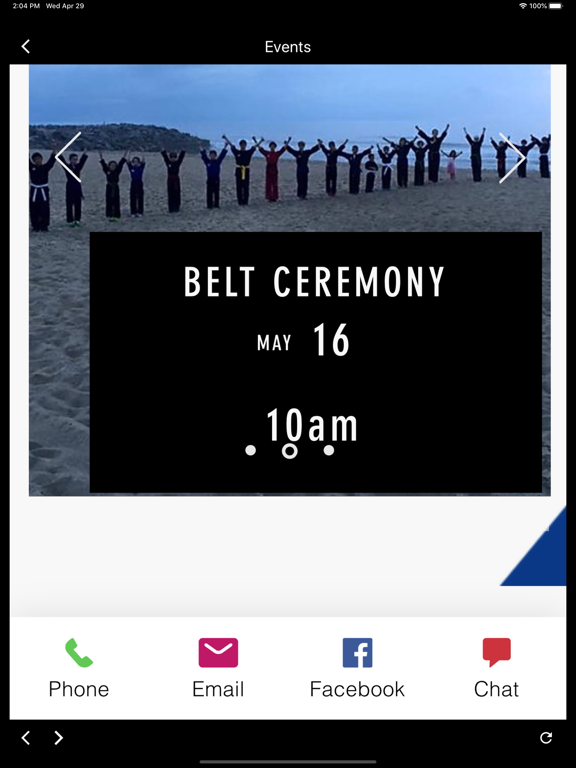 Master Yu Dynamic Martial Art iPad screenshot 3 - Business app