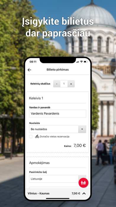 Autobusų bilietai Screenshot