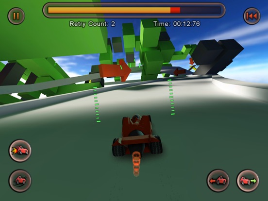 Jet Car Stunts Lite iPad app afbeelding 1