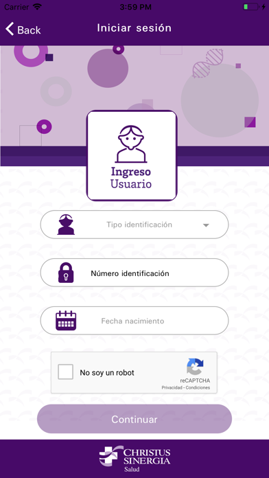 CHRISTUS SINERGIA Screenshot