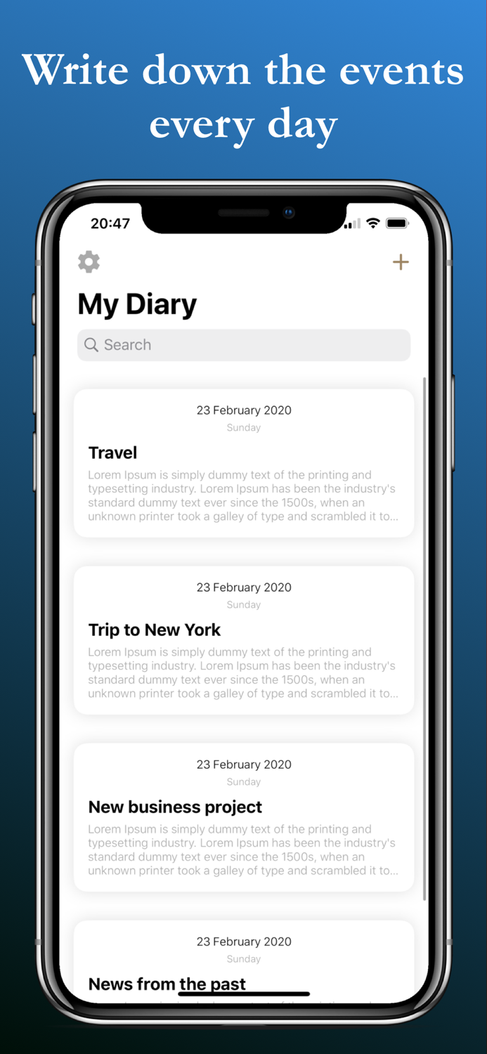 Personal Diary - Notes