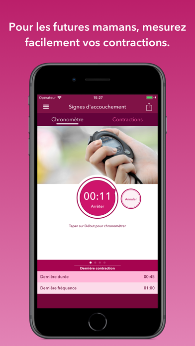 Screenshot #1 pour Signes d'accouchement