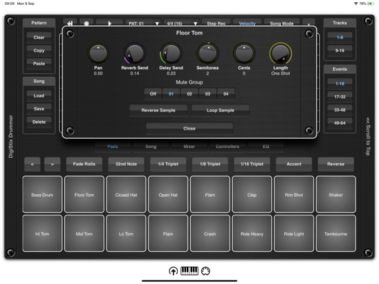 DigiStix Drummer AUv3 Plugin iPad app afbeelding 4