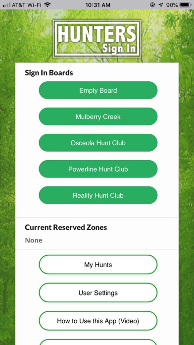 Hunters Sign In iPhone screenshot 2 - Sports app