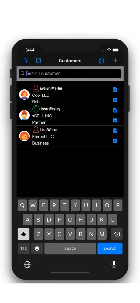 Customer Management - Contacts