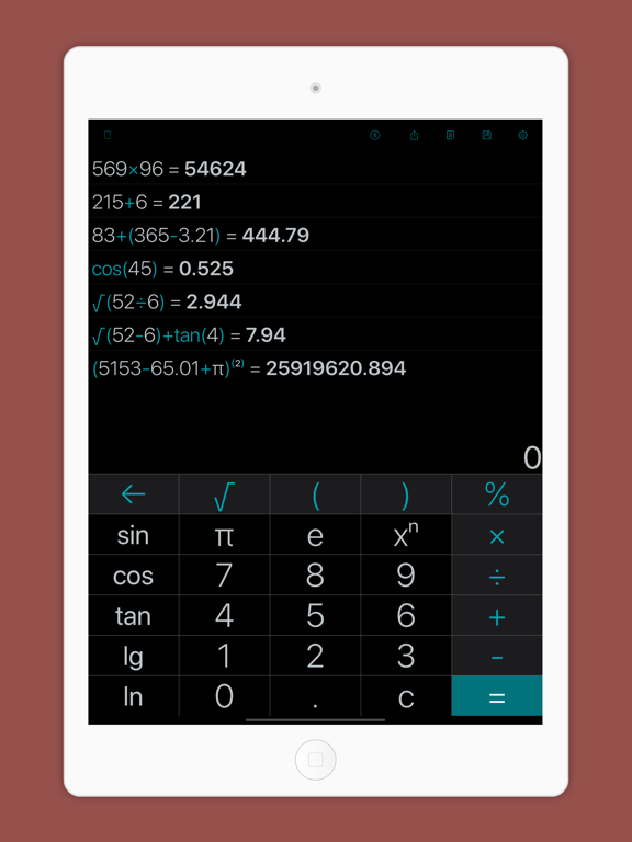 Smart Calculator-With History iPad screenshot 4 - Utilities app