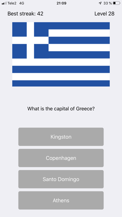 Capital City Quiz World Flags Screenshot