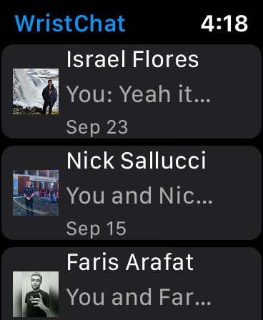 WristChat for Facebook screenshot 8