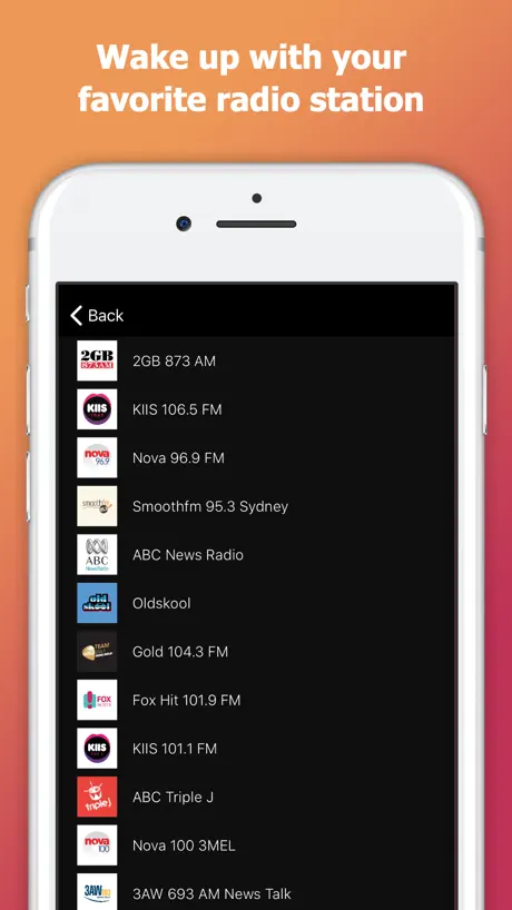 Alarm Clock Radio: myAlarm App