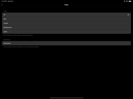 Periodic Table+ iPad screenshot 6 - Education app