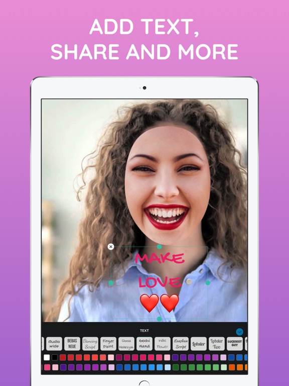 Funny Face App iPad screenshot 5 - Entertainment app