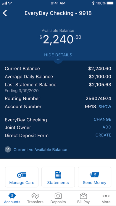 Navy Federal Credit Union Screenshot