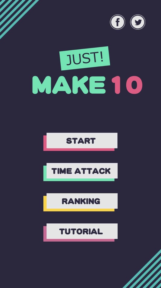 #2. Just make 10 Simple math game (iOS) 由: Taro Horiguchi