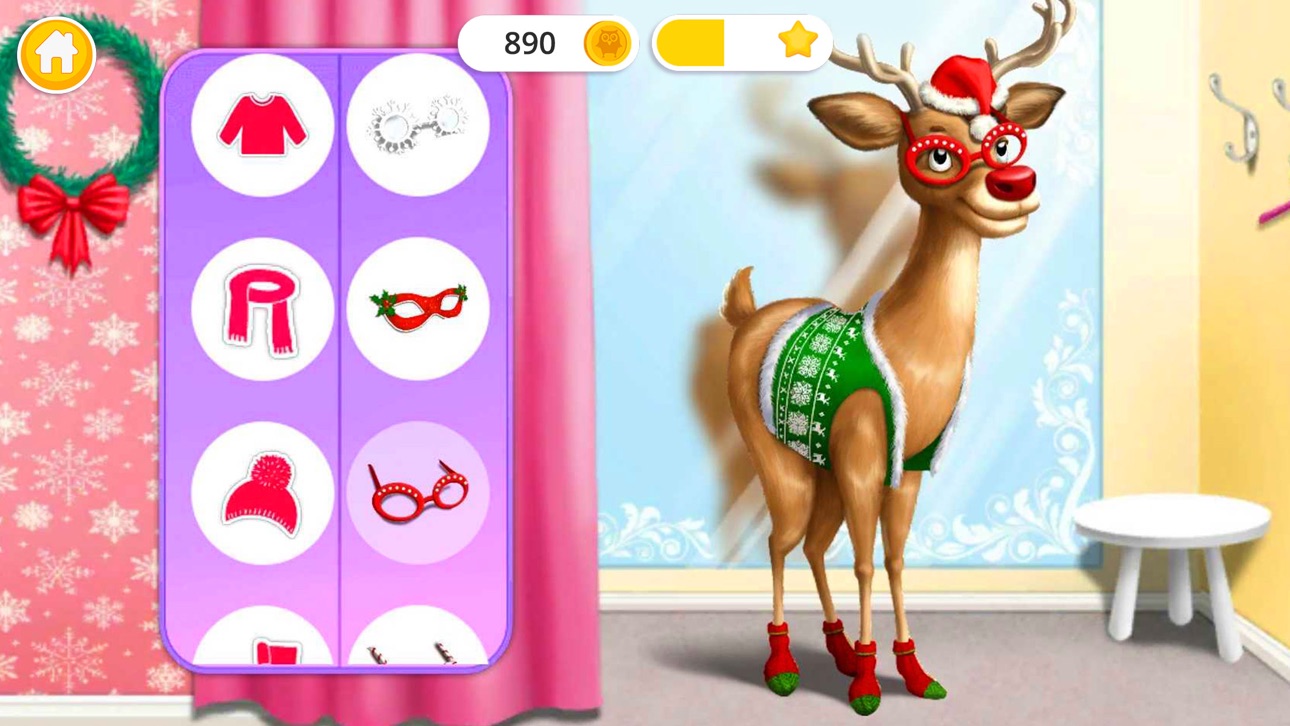 Screenshot 3 of Christmas Animal Hair Salon 2