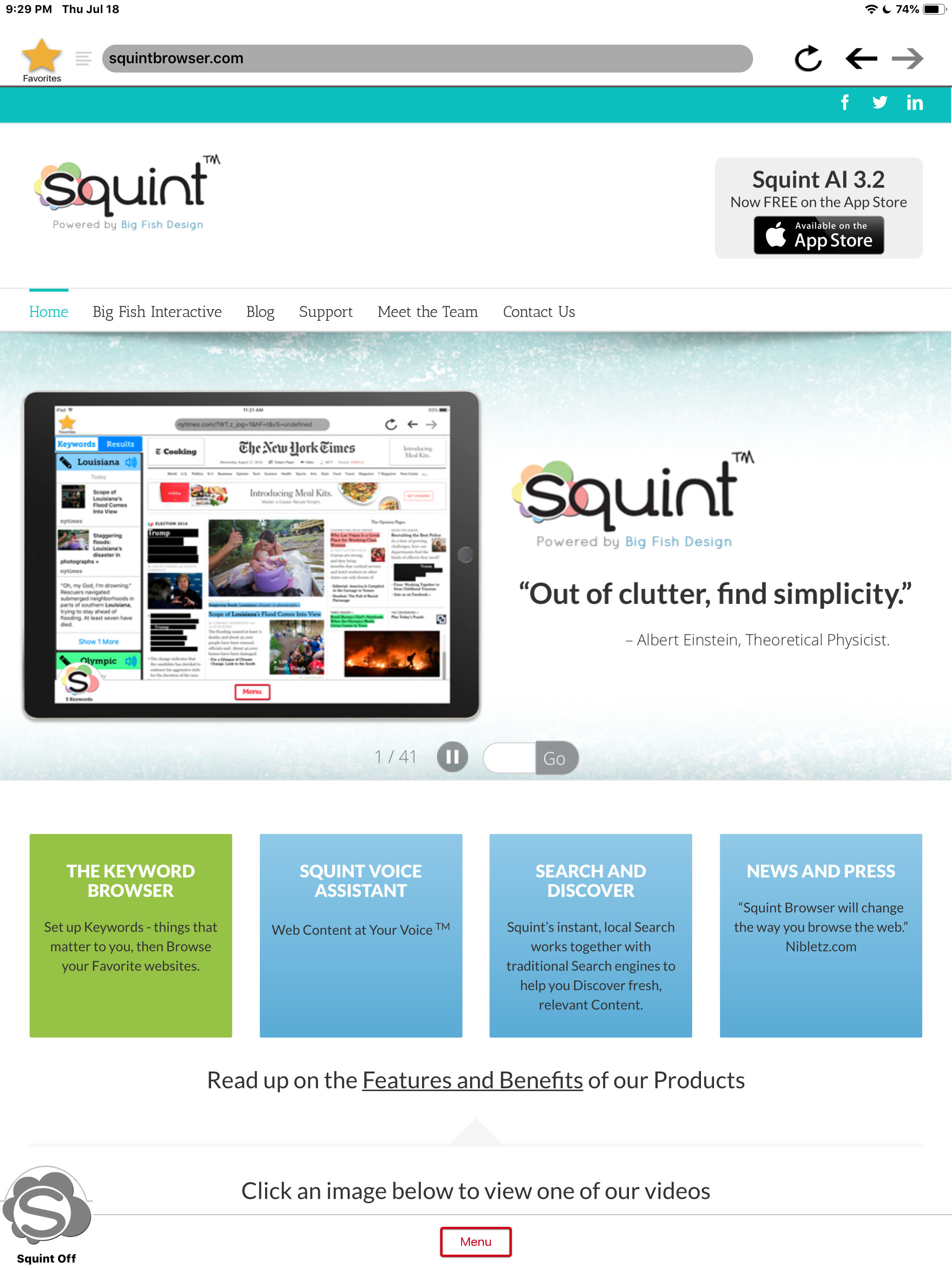 Squint Browser