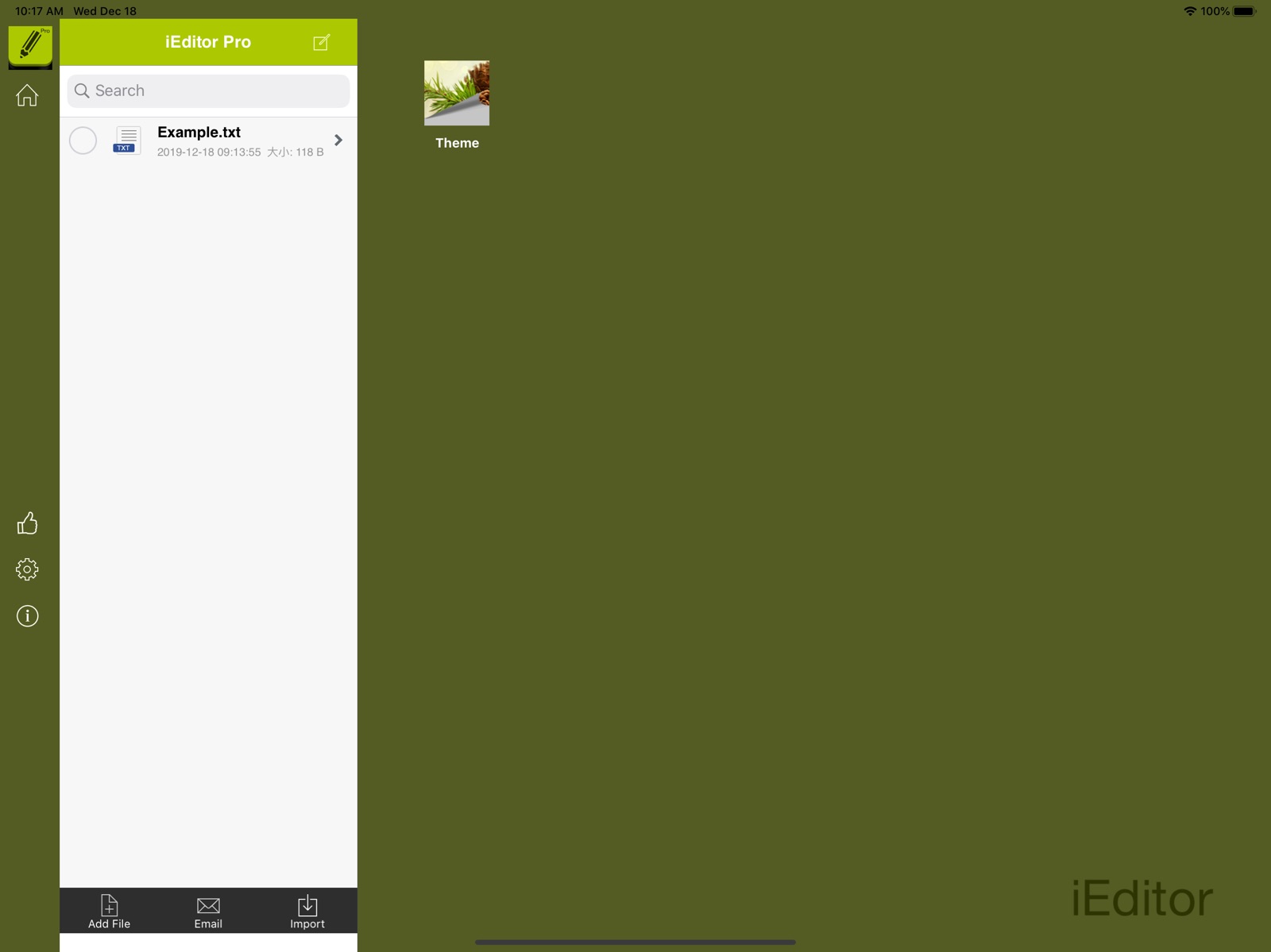 iEditor – Text Code Editor ipad screenshot 1
