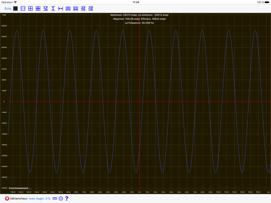 Screenshot #5 pour Oscilloscope Mobile