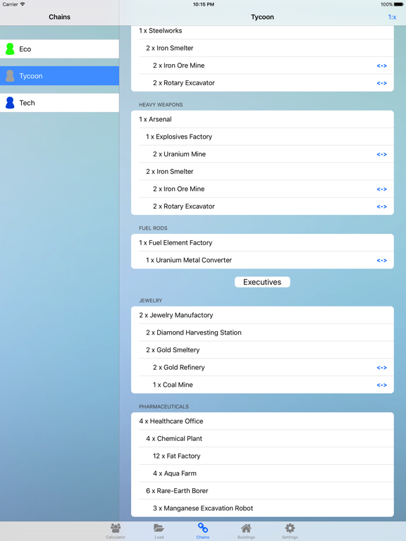 Screenshot #6 pour Production Calc. for Anno 2070