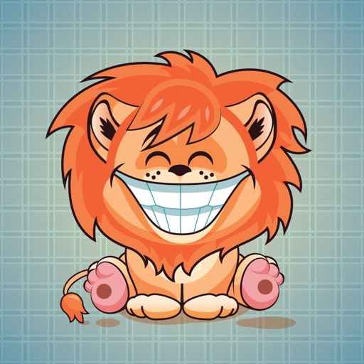 Sticker me: Funny Lion icon