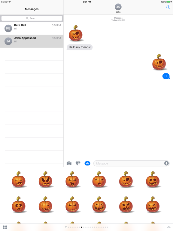 Screenshot #6 pour Sticker Me: Halloween Pumpkin