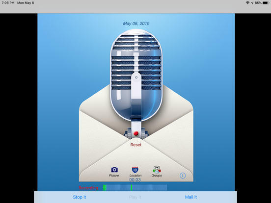 Screenshot #4 pour Say it & Mail it Pro Recorder