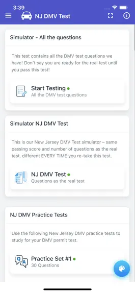 Game screenshot NJ DMV Test hack