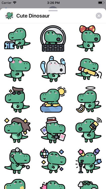 Cute Dinosaur Sticker Pack