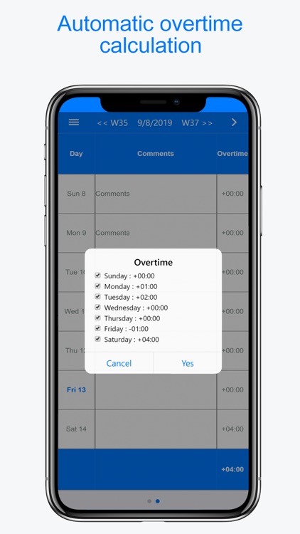 Planningify : Work timesheet screenshot-3