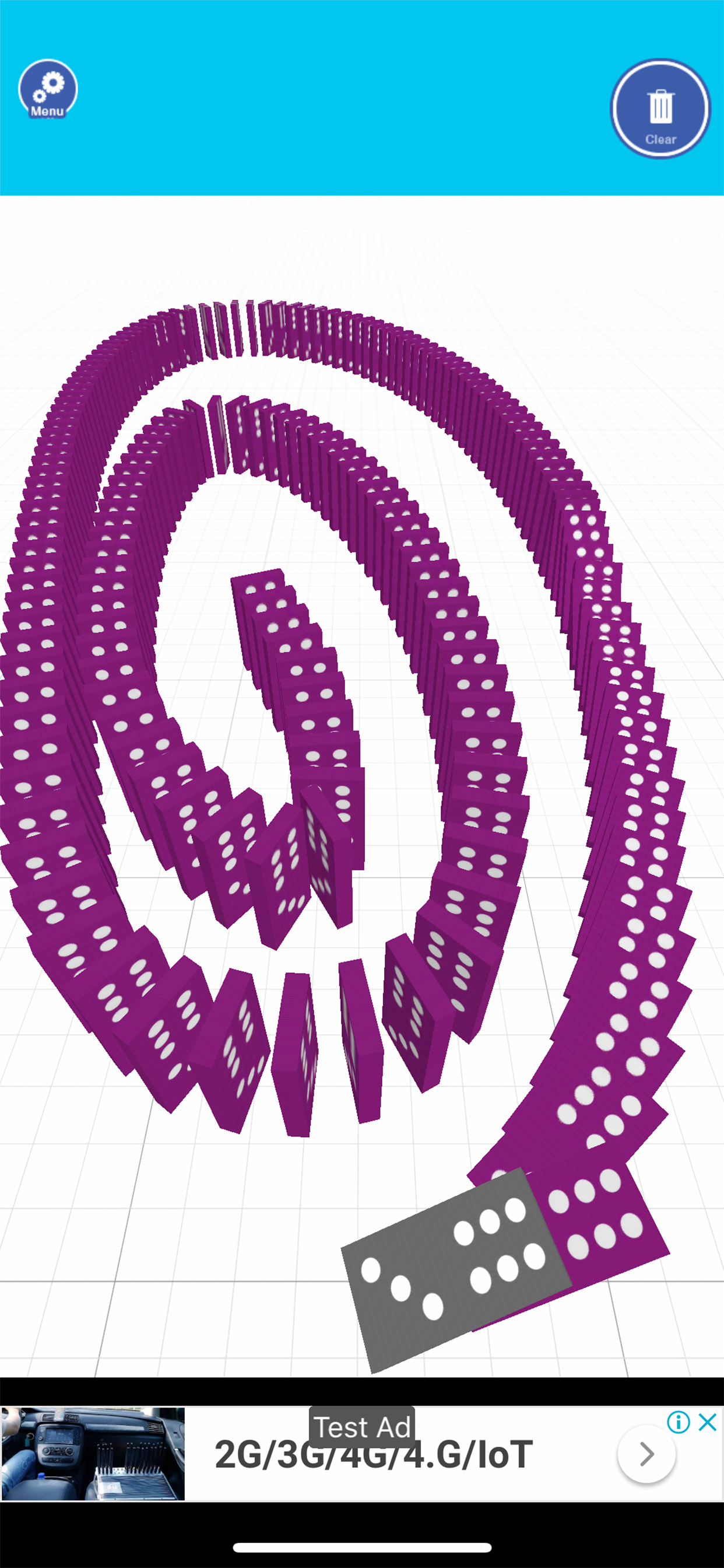 Easy Toppling Dominoes