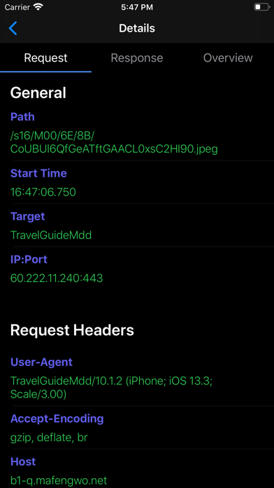 Screenshot 3 of iHTTP Tracker -Network monitor App