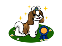 Sweet Shih Tzu Dog Sticker