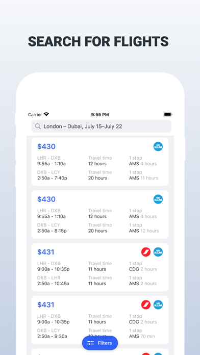 Plane Tickets - Cheap Flights Screenshot