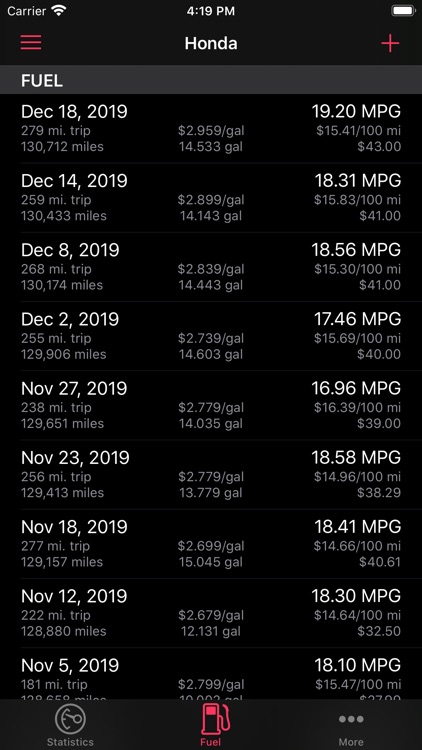 Road Trip MPG Lite screenshot-5