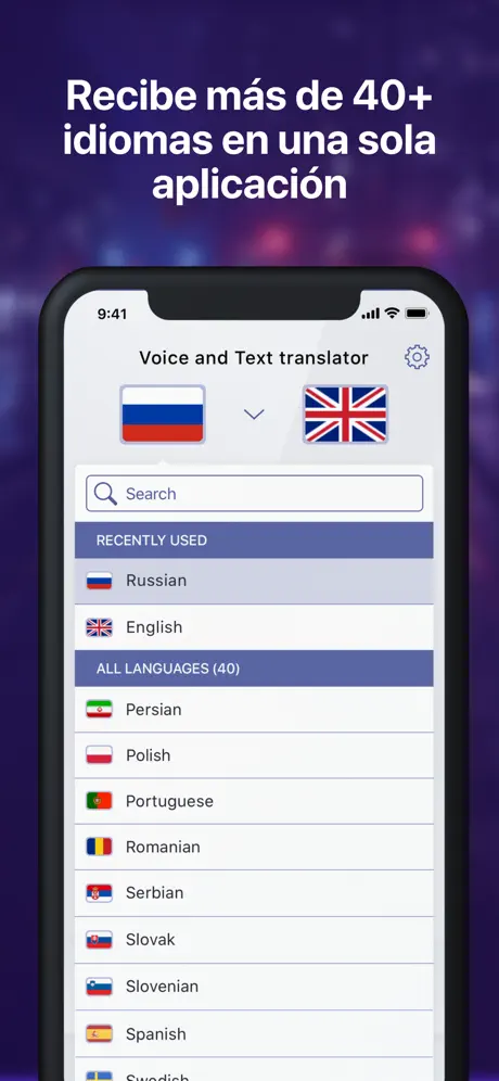 Traductor de Voz y Textos