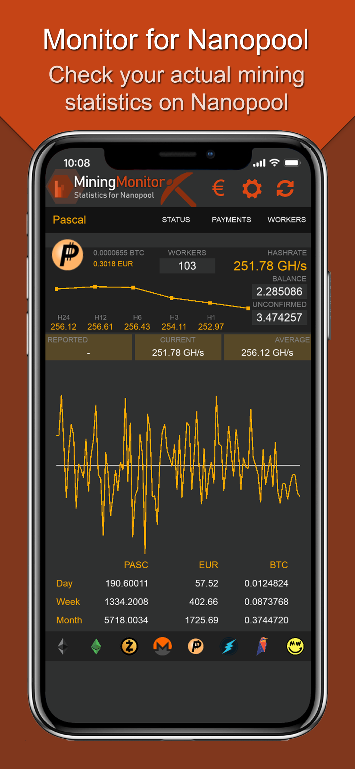 Monitor for Nanopool