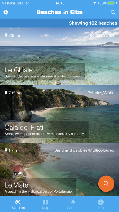 Beaches in Elba Screenshot