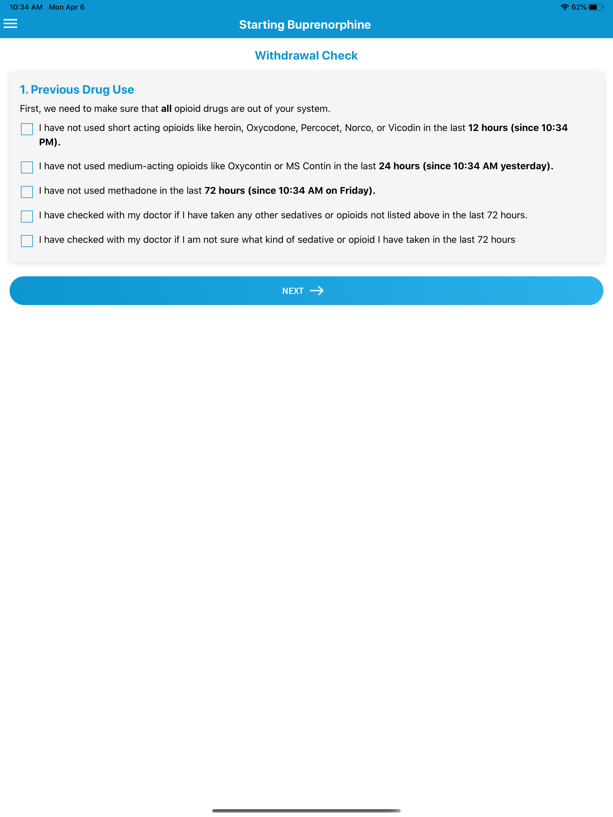 Buprenorphine Home Induction