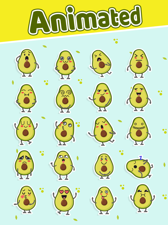Screenshot #5 pour Avocado: Animated Stickers