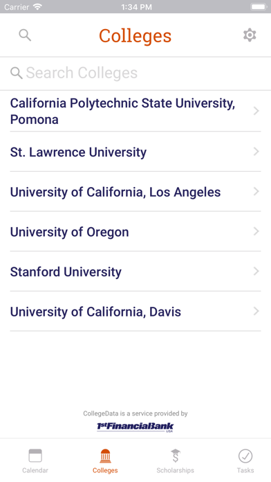 CollegeData screenshot 3