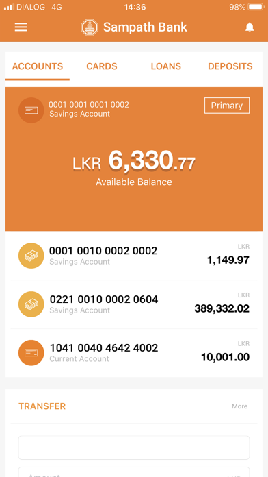 How to cancel & delete Sampath Bank Mobile App from iphone & ipad 4