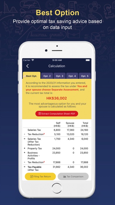HK Salaries Tax Calculator Screenshot